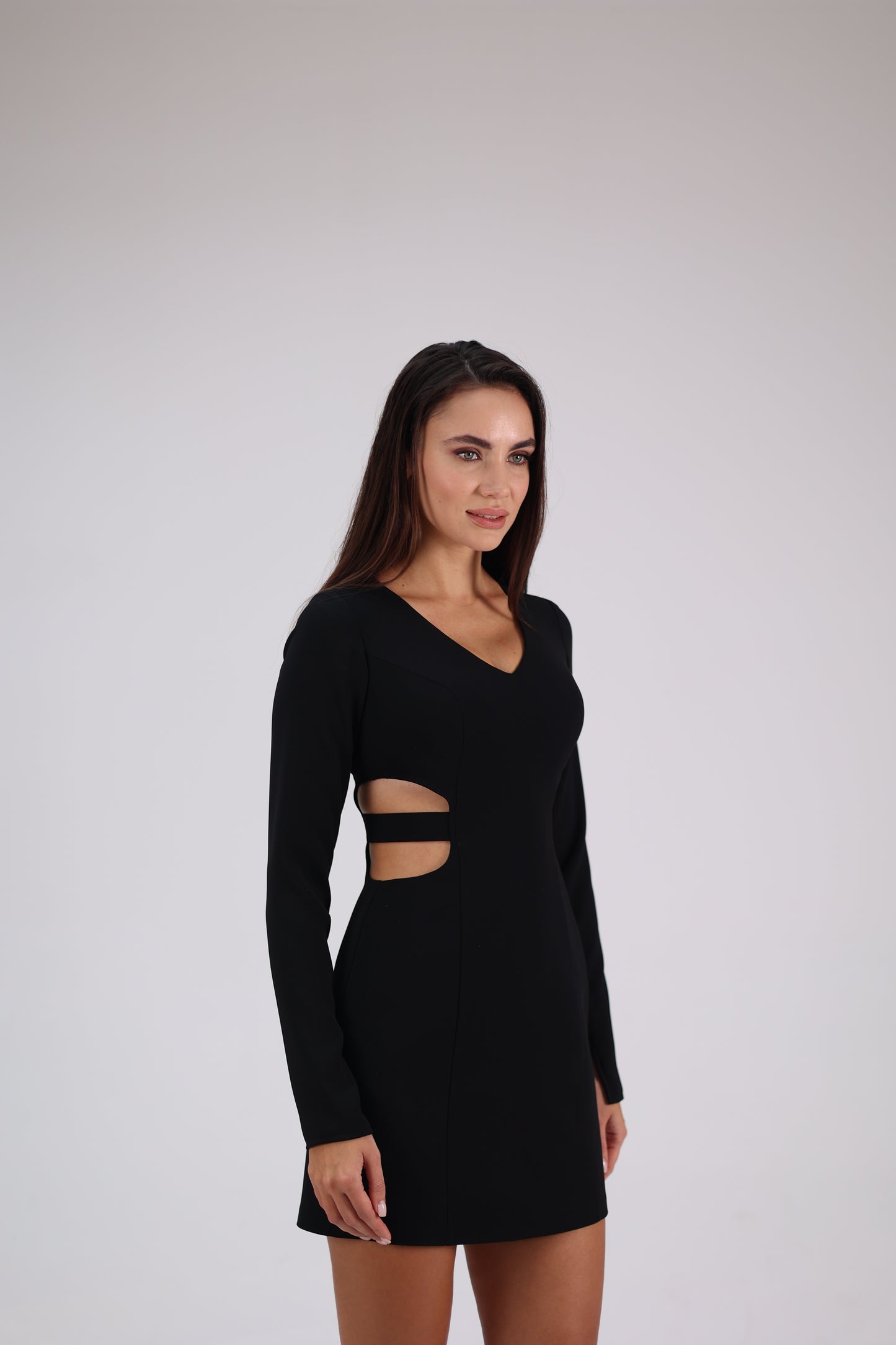 Black Elegance - Siyah Mini Gece Elbisesi